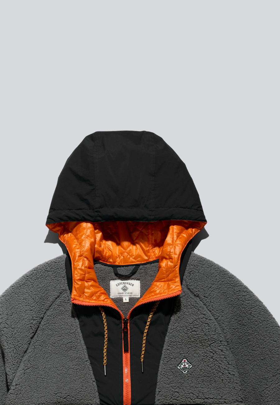 Sherpa Fleece Anorak Anthracite